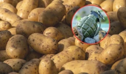  Granat w ziemniakach! Mężczyzna wziął go w ręce i wyniósł z fabryki 
