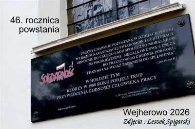 Obchody 46. rocznicy Podpisania Porozumień Sierpniowych