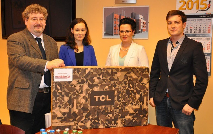 Od lewej: Krzysztof Szkurłatowski, Joanna Danowska, Kalina Janczewska – Norda FM, Paweł Stachecki - Mediatex