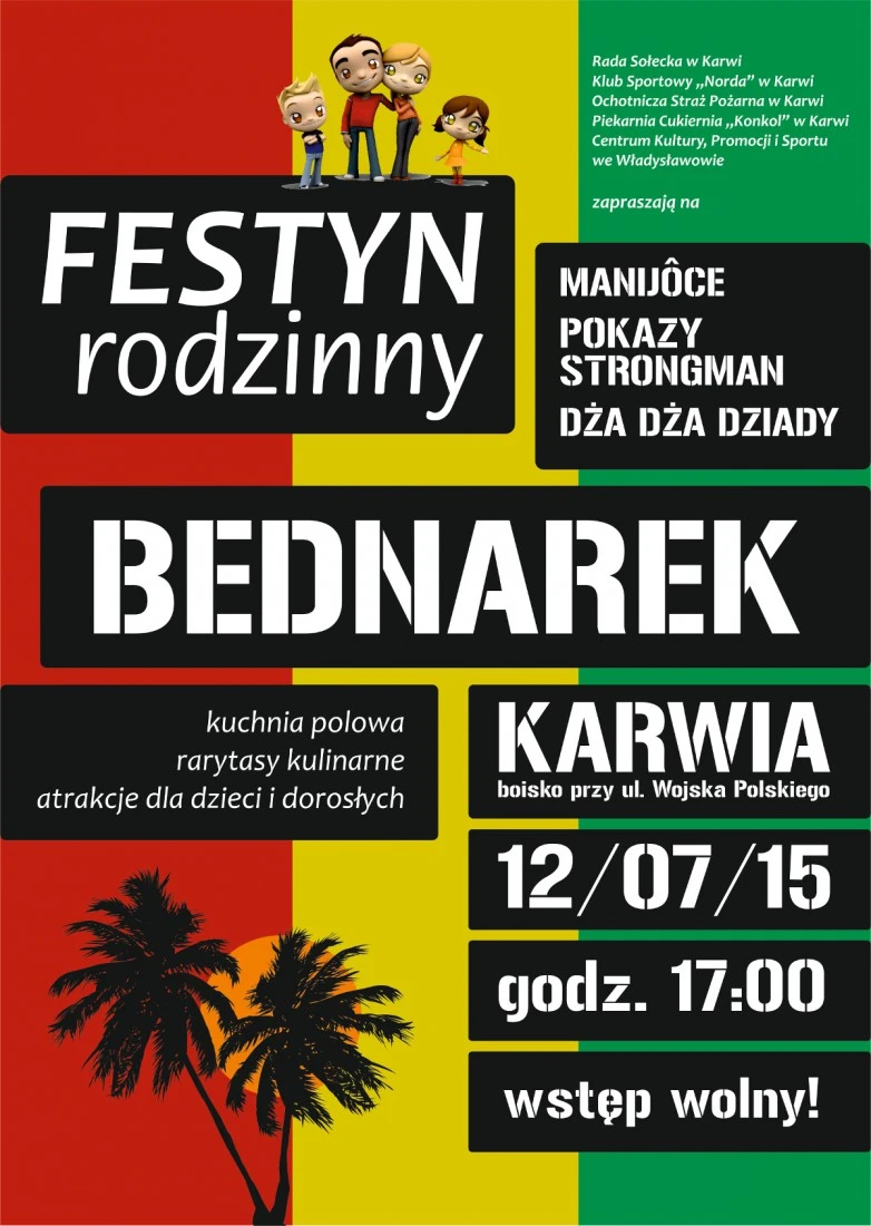 Festyn Rodzinny w Karwi - wśród atrakcji koncert Kamila Bednarka