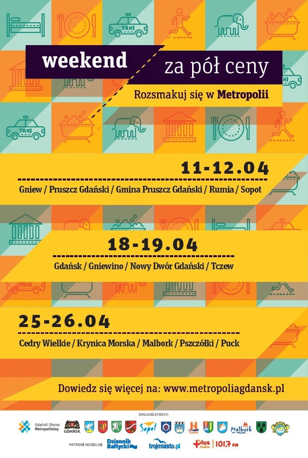 Ponownie rozsmakuj się metropolii, czyli weekend za pół ceny