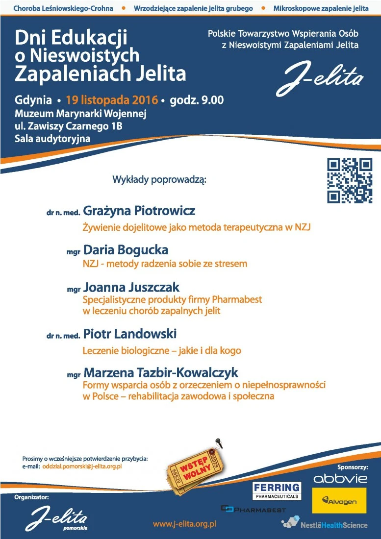W Gdyni odbędzie się spotkanie dla osób z chorobami jelita