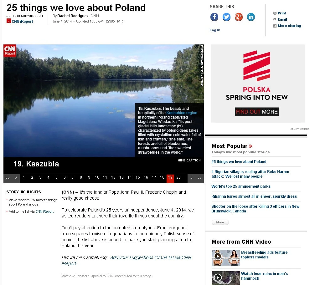 Widzowie CNN kochają Polskę za Kaszuby i Sopot