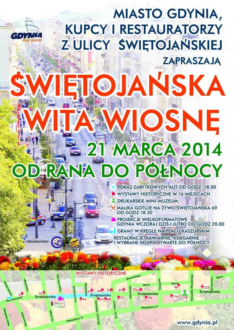 Gdynia powita wiosnę. Świętojańska deptakiem!