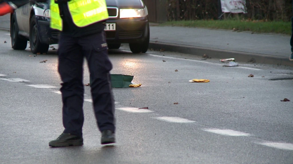 Wypadek na ulicy Gdańskiej we Władysławowie