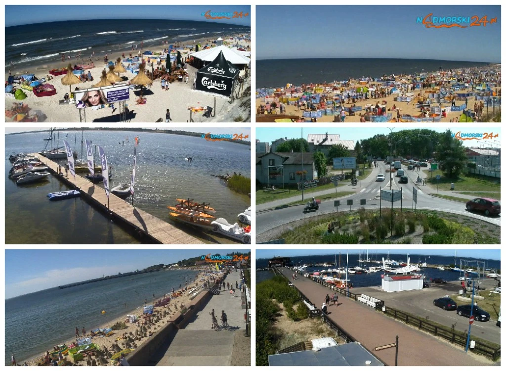 Plaże, przystanie, drogi - na żywo w oku naszych kamer!
