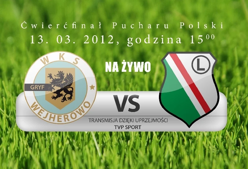 Gryf gra z Legią!  Transmisja na żywo