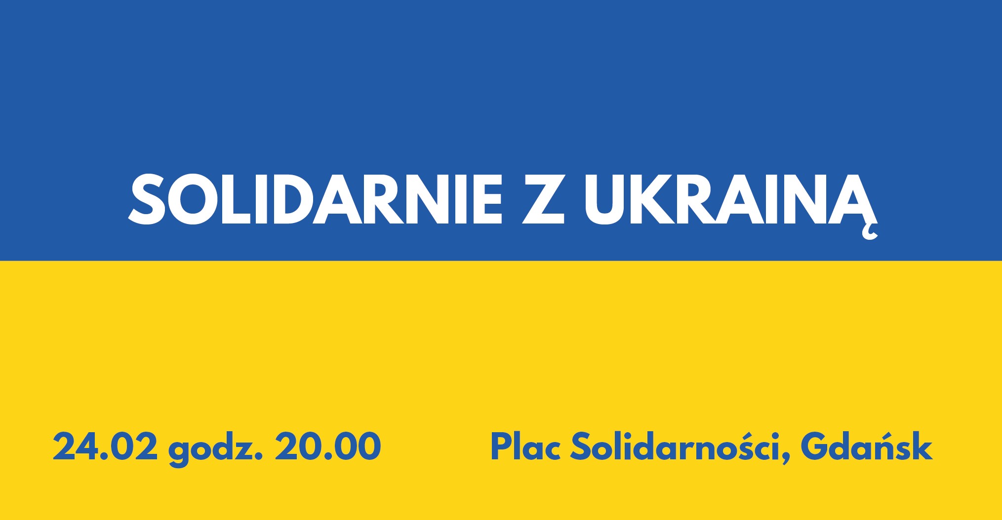 Gdańsk Solidarny Z Ukrainą Wieczorem Zgromadzenie Na Placu Solidarności 7712