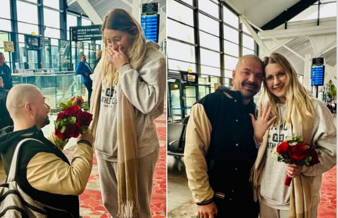 Oświadczył się tuż przed wylotem! Internauci ruszyli do komentowania