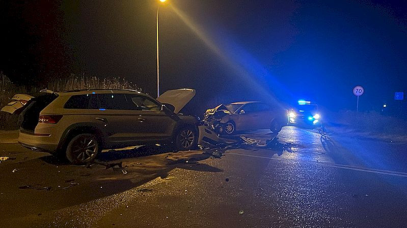 Cztery osoby ranne w wypadku dwóch samochodów osobowych w Kazimierzu