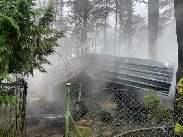 Domek całkowicie się spalił. W akcji 7 zastępów straży