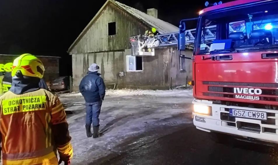 Pożar domu jednorodzinnego. W środku ciało mężczyzny