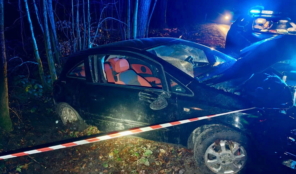 Dramatyczny wypadek w powiecie kartuskim. LPR zabrał rannego 35-latka do szpitala