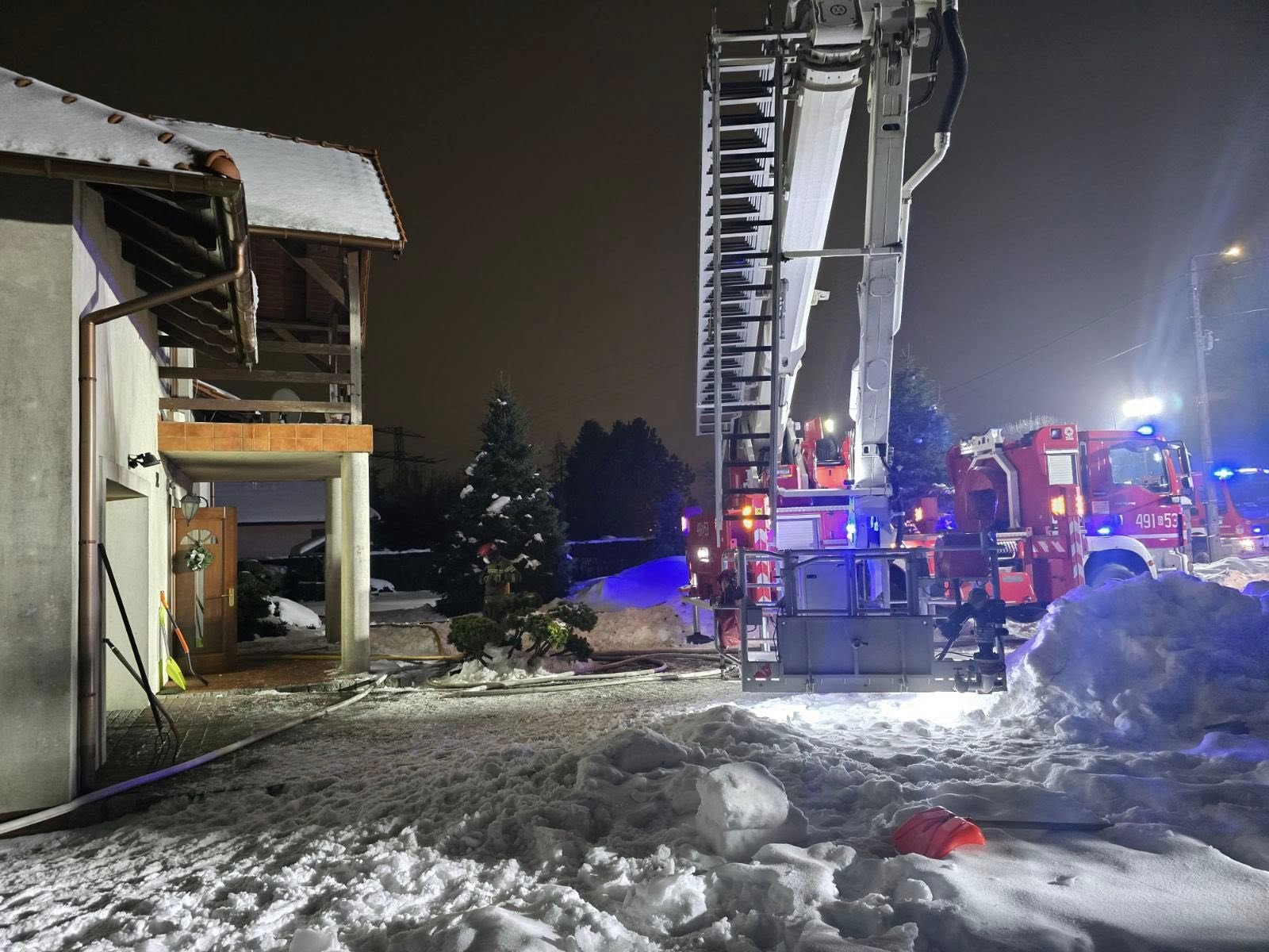 Pożar w Rodzinnym Domu Dziecka! Jedna osoba trafiła do szpitala