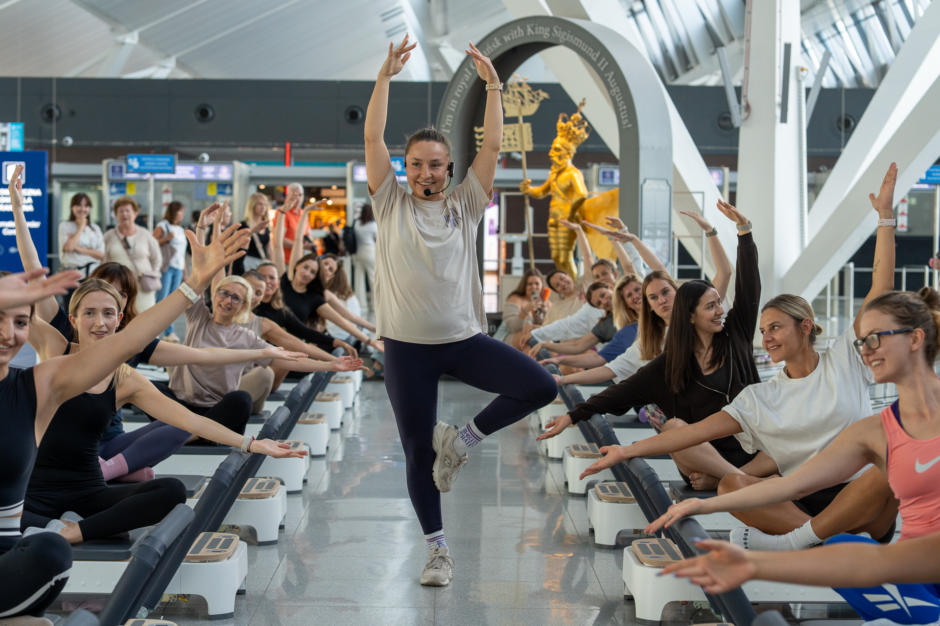 Pilates na lotnisku? Jak najbardziej!