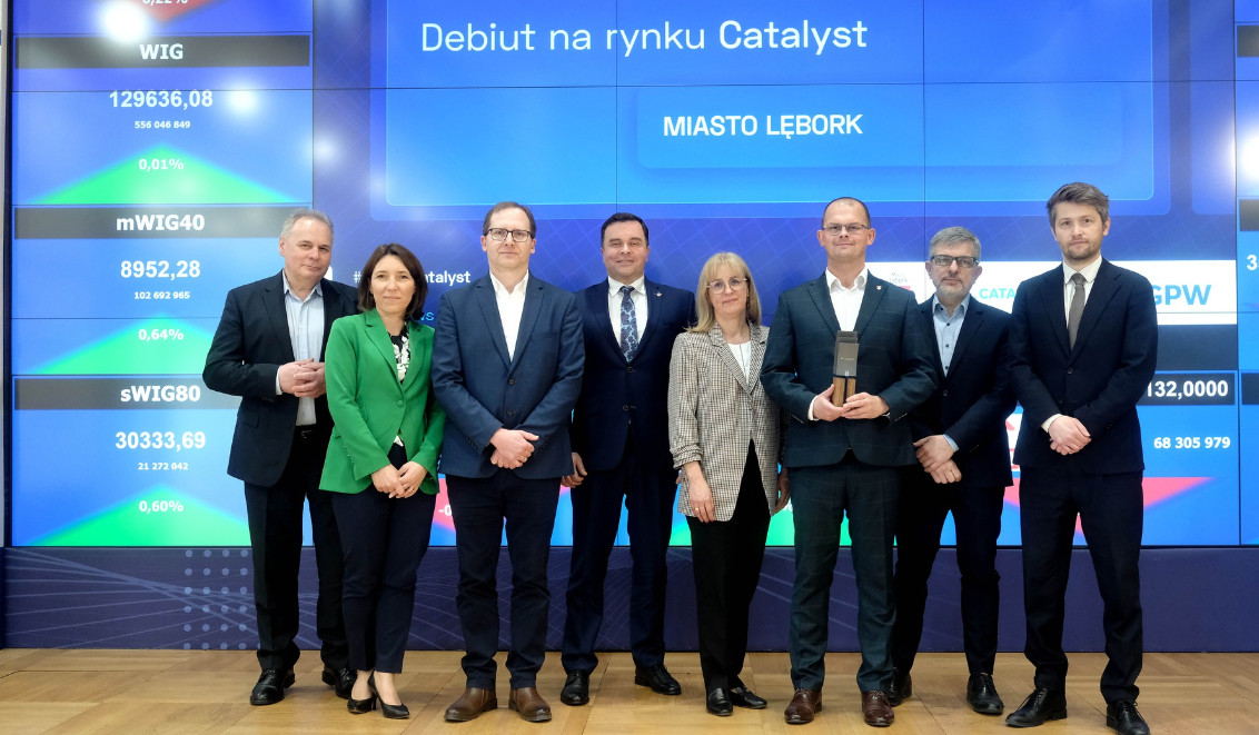 Lębork na giełdzie. Miasto zadebiutowało z obligacjami