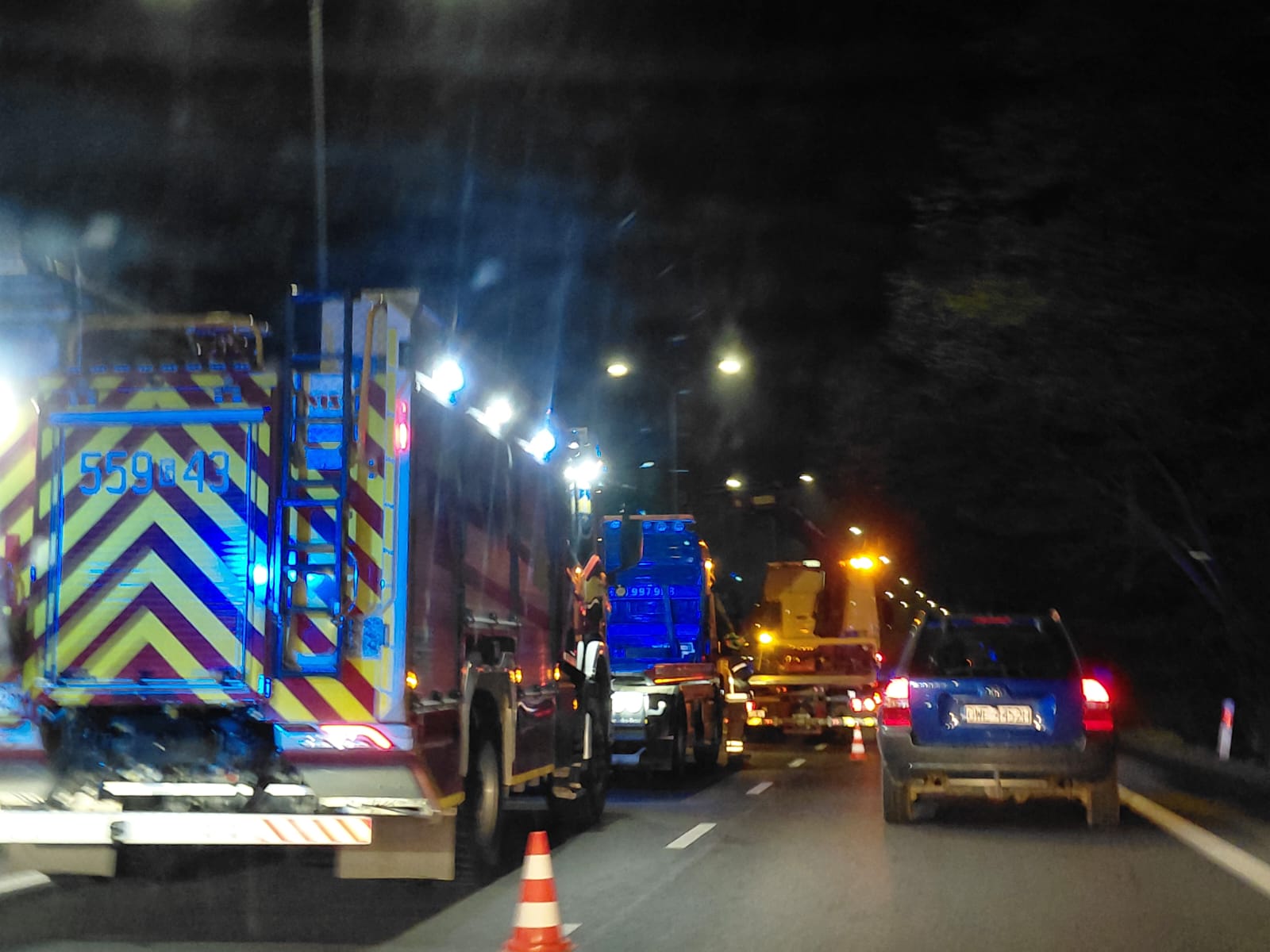 W Redzie stracił panowanie nad pojazdem. Został ukarany mandatem