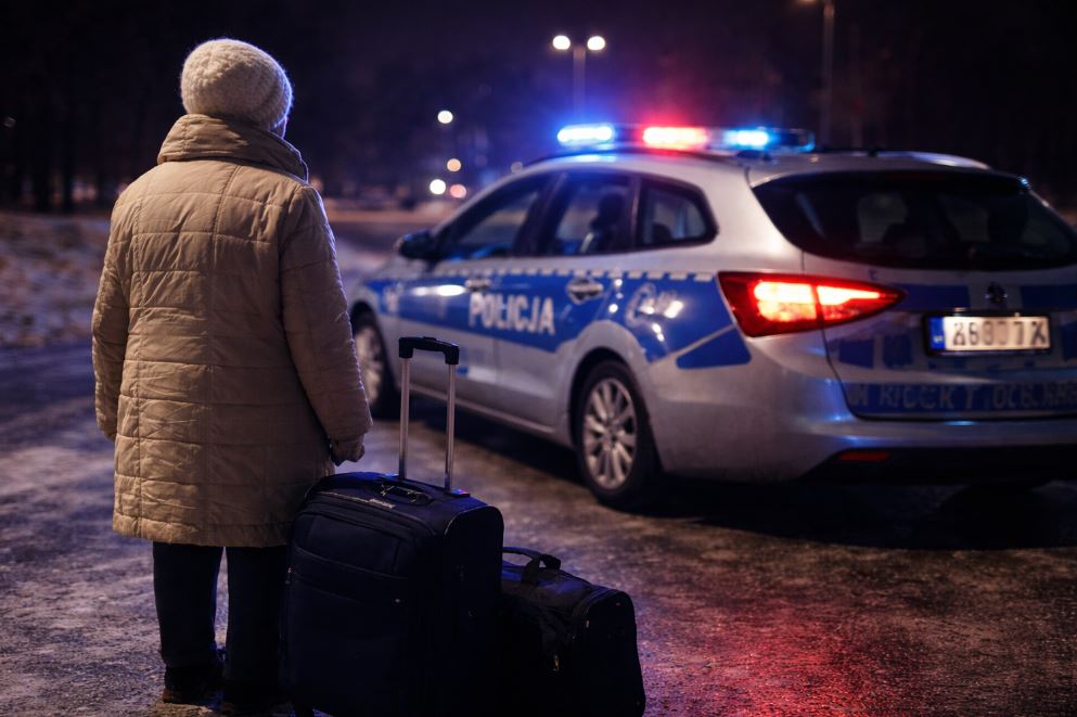 Przyjechała z DPS-u do syna. 80-latkę odwieźli policjanci