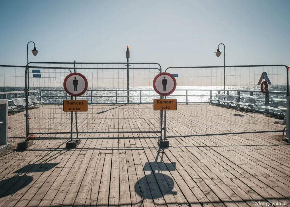 Ruszyły prace na molo. Część obiektu została czasowo zamknięta