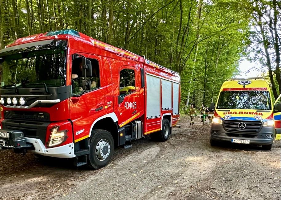 Akcja ratunkowa w gdyńskim lesie. 17-latka z urazem nogi trafiła do szpitala