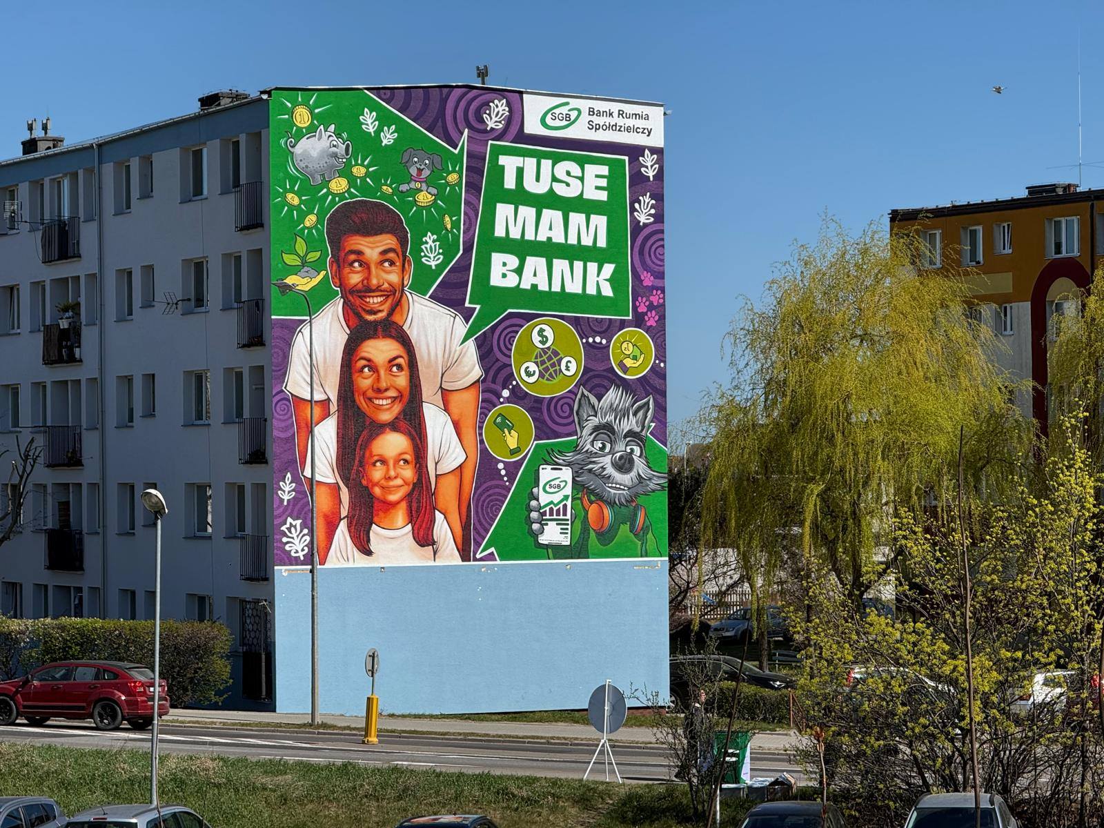 TUSE zadebiutował w Rumi. Mural pojawił się na budynku mieszkalnym