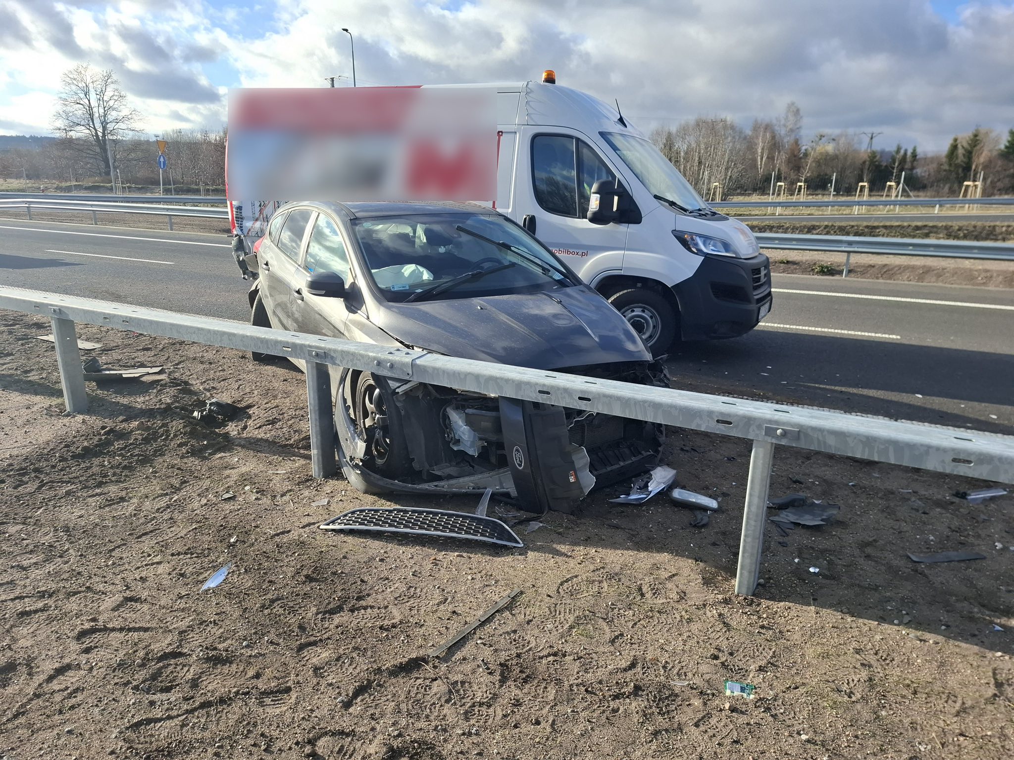 Jazda 'na zderzaku' zakończyła się wypadkiem