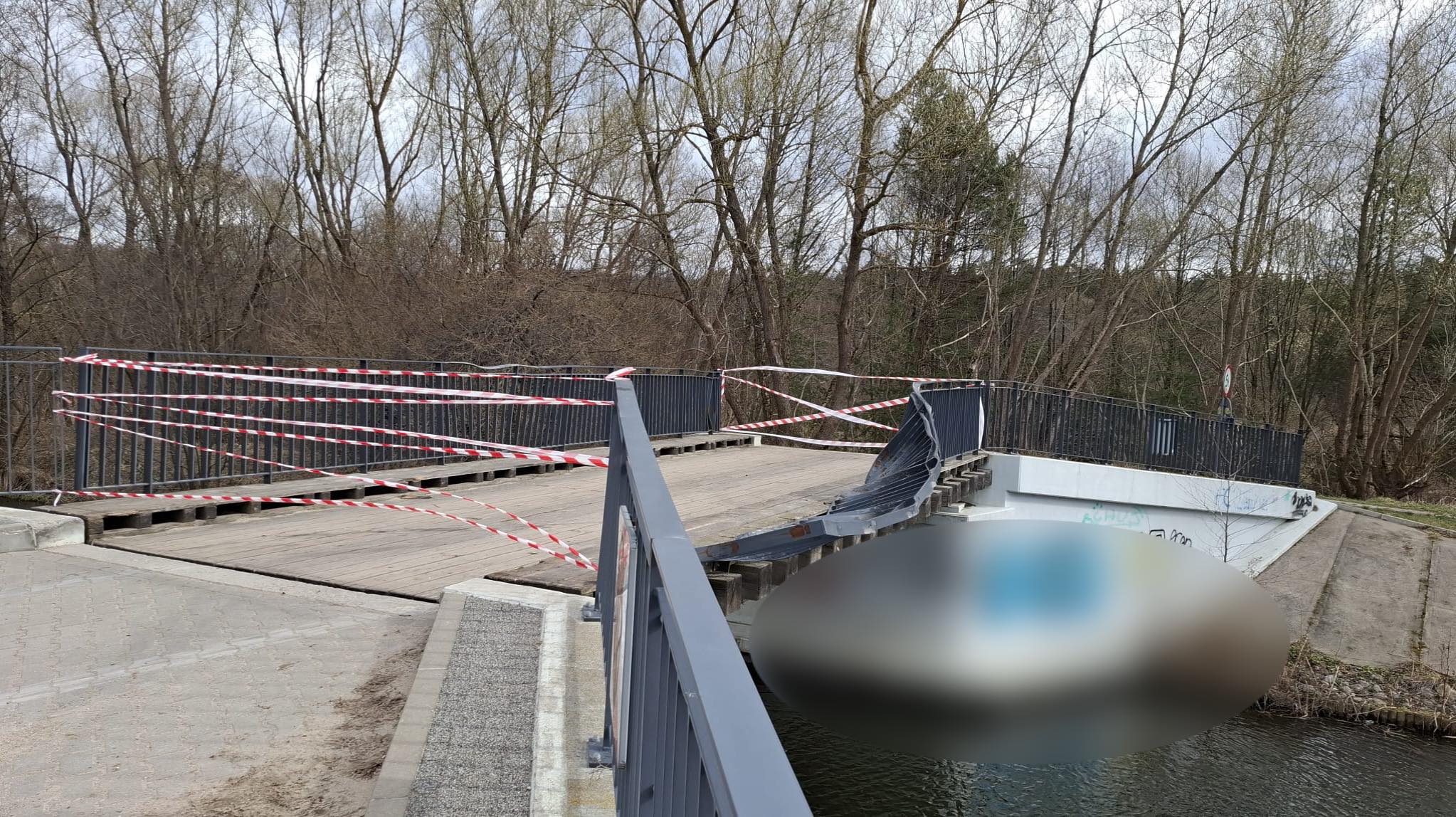 Ważne! Most zamknięty dla ruchu pieszych i pojazdów