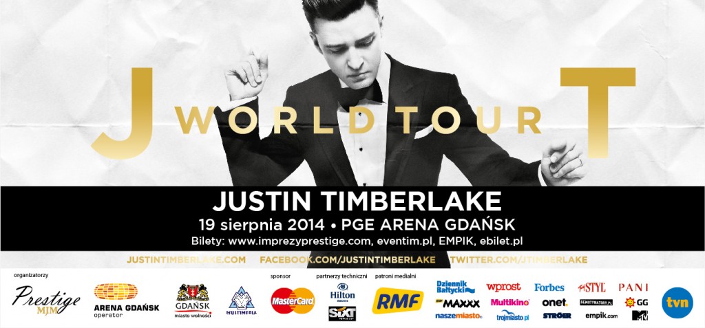 Justin Timberlake W Gdańsku! Bilety Od 21 Lutego!