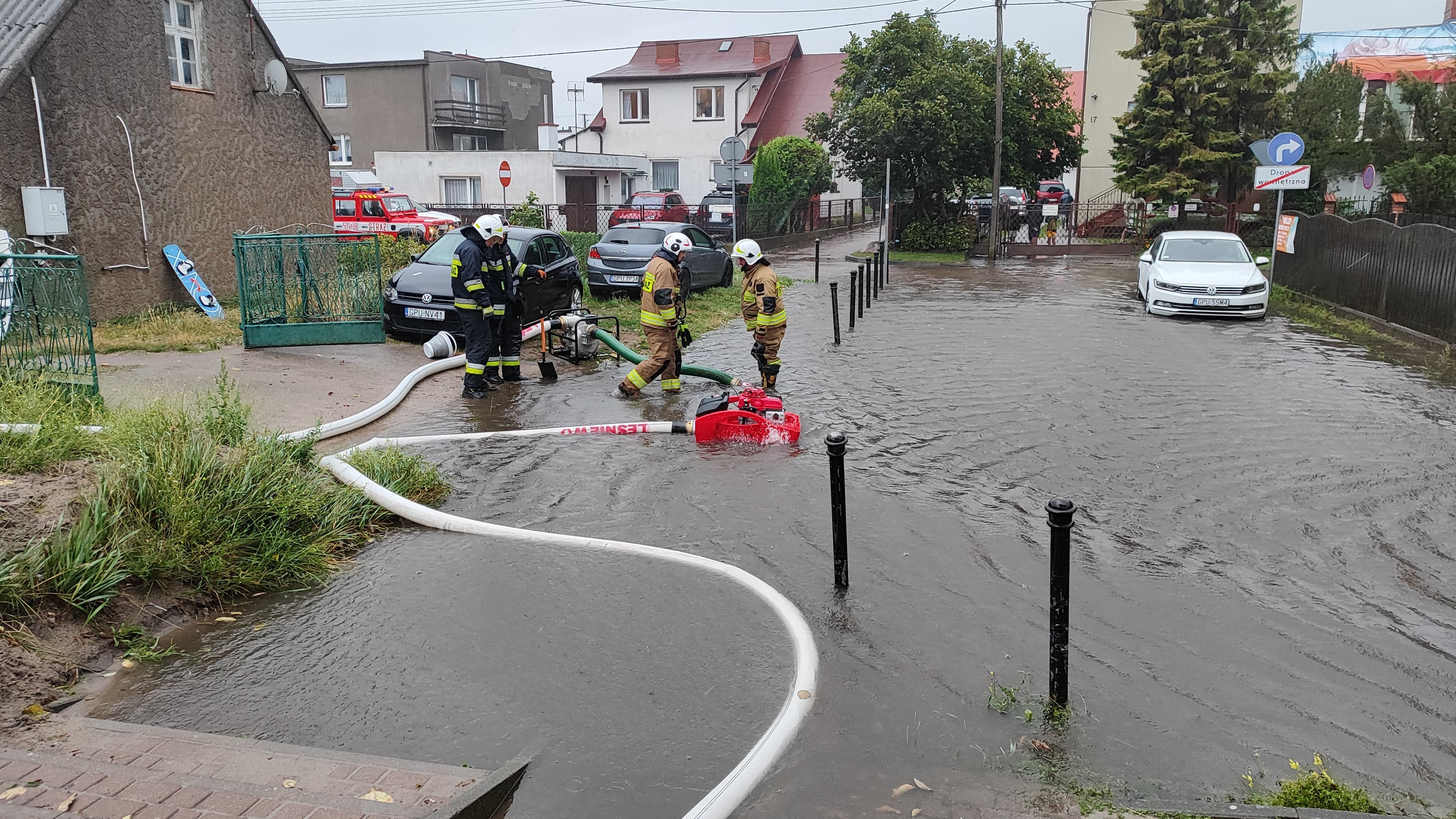 Fot. PSP w Pucku/OSP Leśniewo