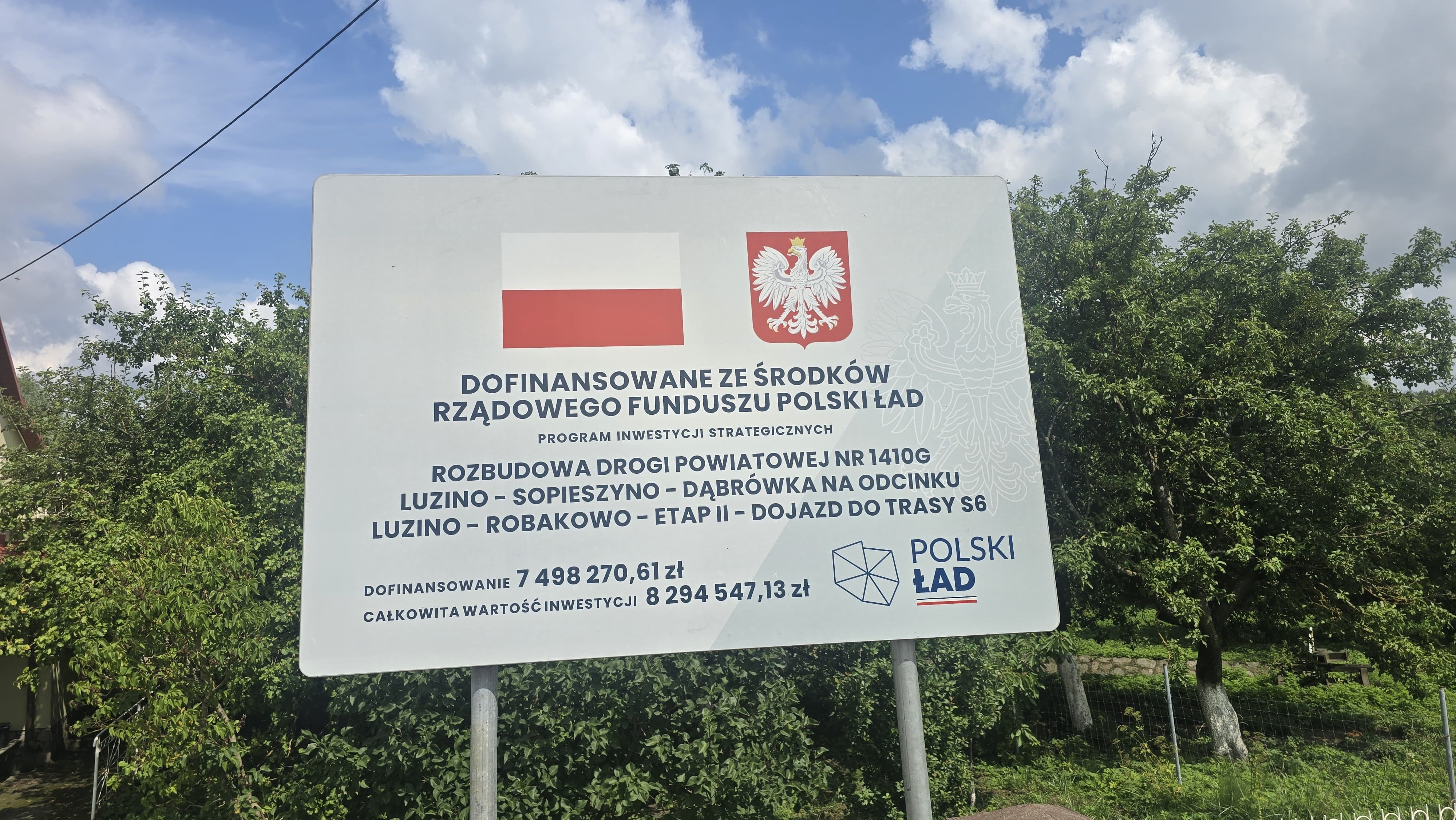 Zakończyła się rozbudowa drogi powiatowej  Luzino–Robakowo/źródło: Twoja Telewizja Morska