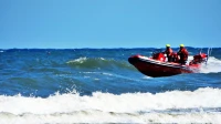 Windsurfer zaplątał się w sieci rybackie