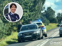 Wyskoczyła z samochodu, bo grożono jej nożem. Kobiecie pomogła policjantka po służbie