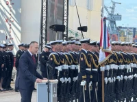 Chrzest ORP 'Wicher'. Nawrocki: 'To 'kamień milowy' w modernizacji polskiej Marynarki Wojennej'