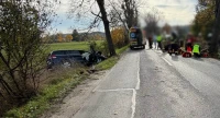 Wypadek w powiecie wejherowskim. Poszkodowani trafili do szpitala