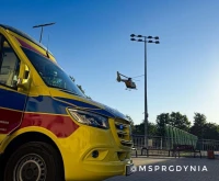 Dziecko wjechało rowerem wprost pod nadjeżdżający samochód. 8-latek trafił do szpitala śmigłowcem LPR