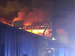 Pożar taśmociągu w terminalu zbożowym