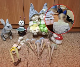Lębork: Kradła figurki z dziecięcych nagrobków. Chciała ozdobić nimi własny ogród
