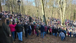 Misterium Męki Pańskiej w Wejherowie. Tysiące wiernych na wzgórzach Kalwarii Wejherowskiej