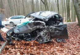 Stracił panowanie nad pojazdem i zderzył się z ciężarówką