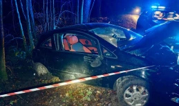 Dramatyczny wypadek w powiecie kartuskim. LPR zabrał rannego 35-latka do szpitala