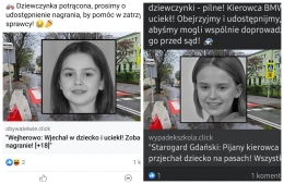 'Wejherowo. Wjechał w dziecko i uciekł'. Policja ostrzega przed oszustwami 'na wypadek'