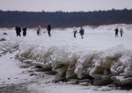 To nie Arktyka, to Polska. Niezwykłe sceny nad morzem