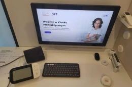 W tym miejscu bezpłatnie można sprawdzić skład masy ciała. Kiosk profilaktyczny na Pomorzu