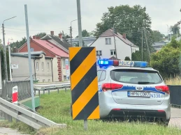 Policja, blokada drogi i saperzy. Co działo się w Gościcinie?