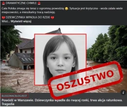 'Dziewczynka wpadła do rwącej rzeki.' Oszuści tak wyłudzali dane