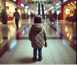 Ojciec zgubił 4-letnią córkę w centrum handlowym