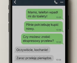Oszust podszył się pod syna. Seniorka straciła pieniądze w kilka minut