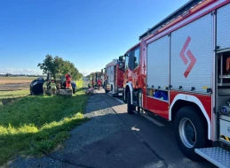 Wypadek na trasie Puck–Celbowo. 37-latek trafił do szpitala