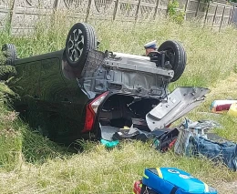 Spowodował kolizję i uciekł do Chałup, bo był pijany