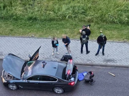Akcja policji i straży granicznej w Redzie. Zatrzymano dwie osoby | WIDEO
